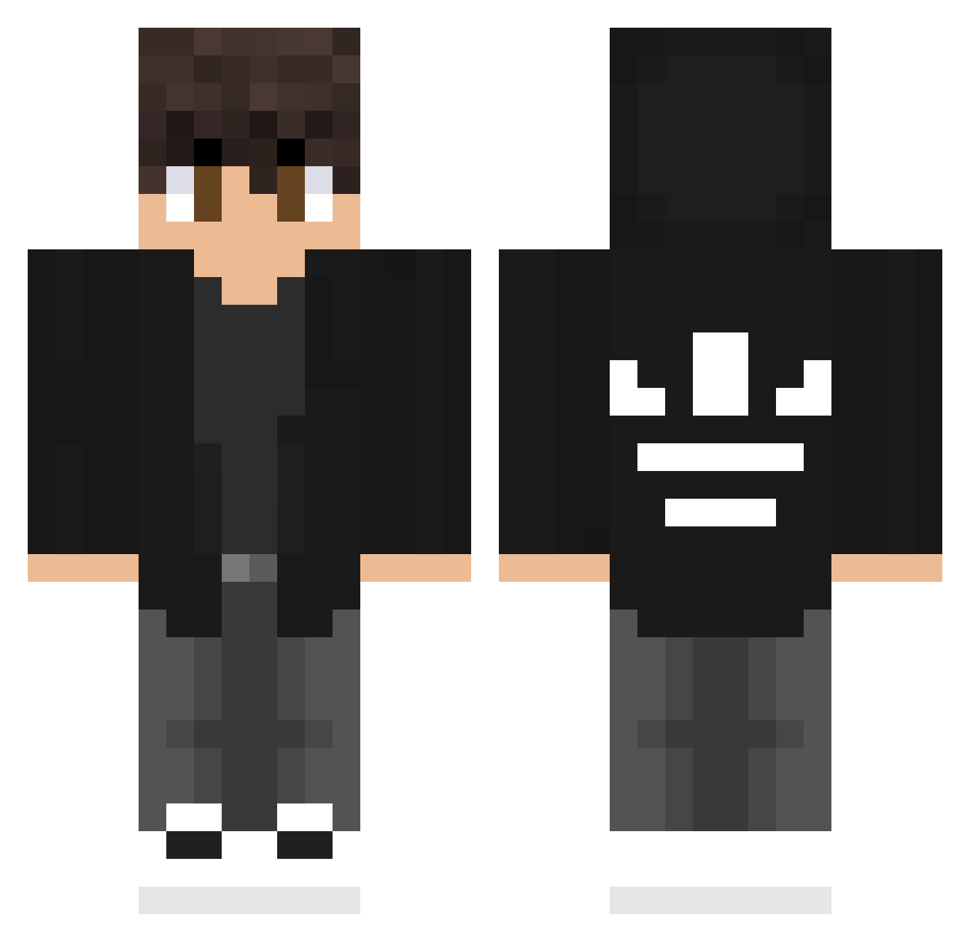 zquap Minecraft skin, front and back view