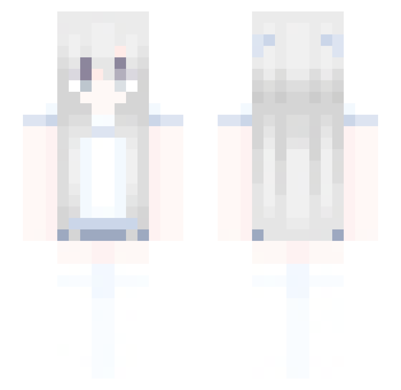 toienth Minecraft skin, front and back view