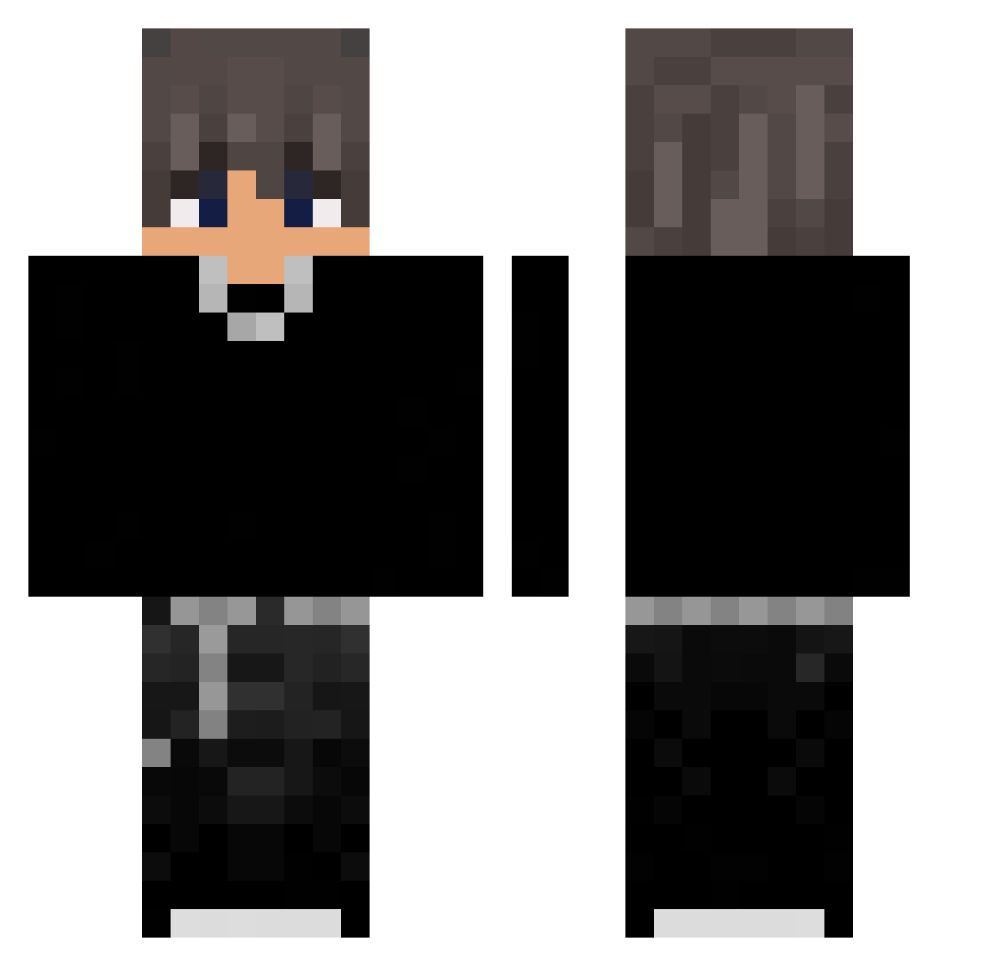 Vifon_17 Minecraft skin, front and back view