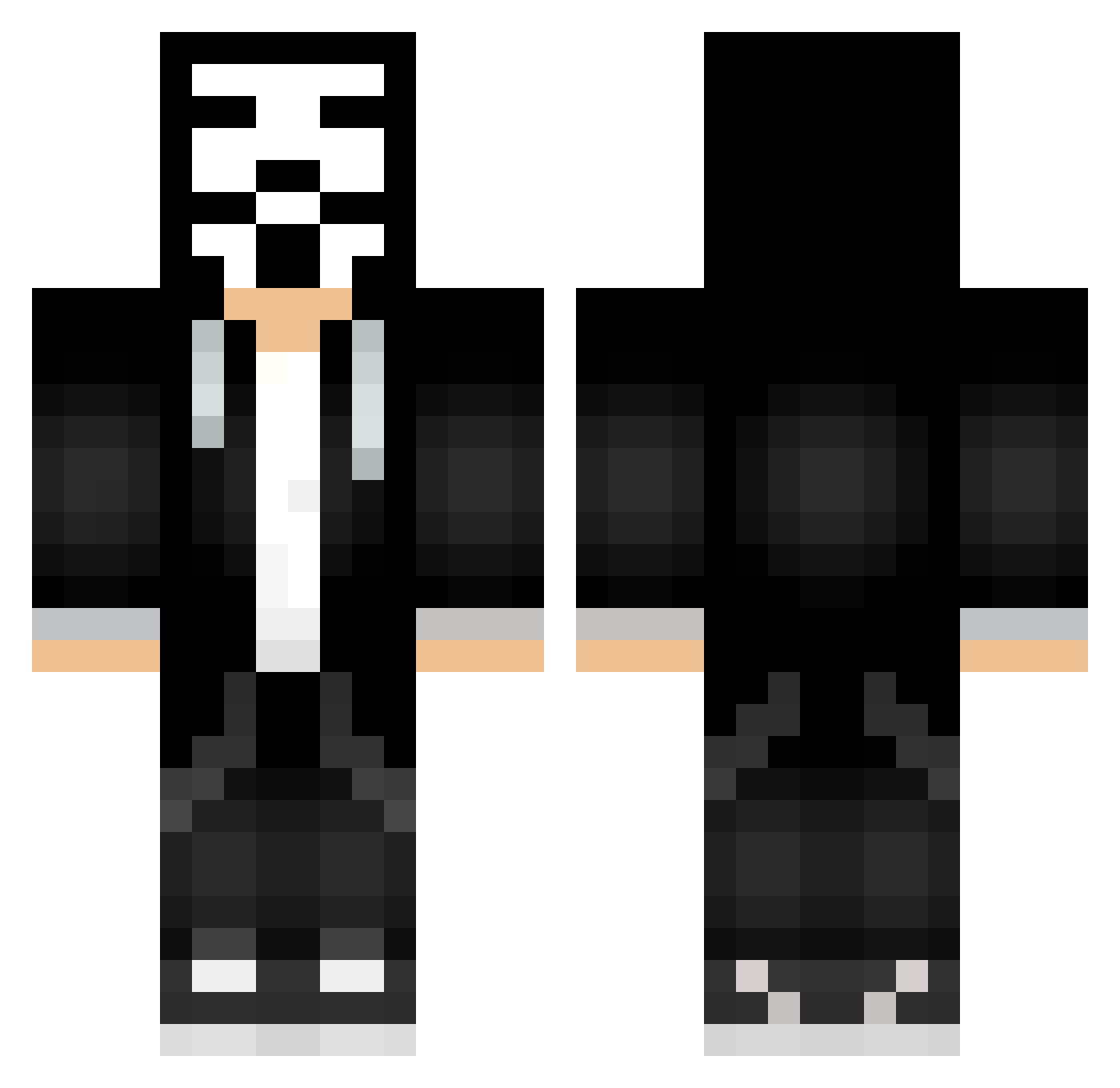 kratoproplayer Minecraft skin, front and back view
