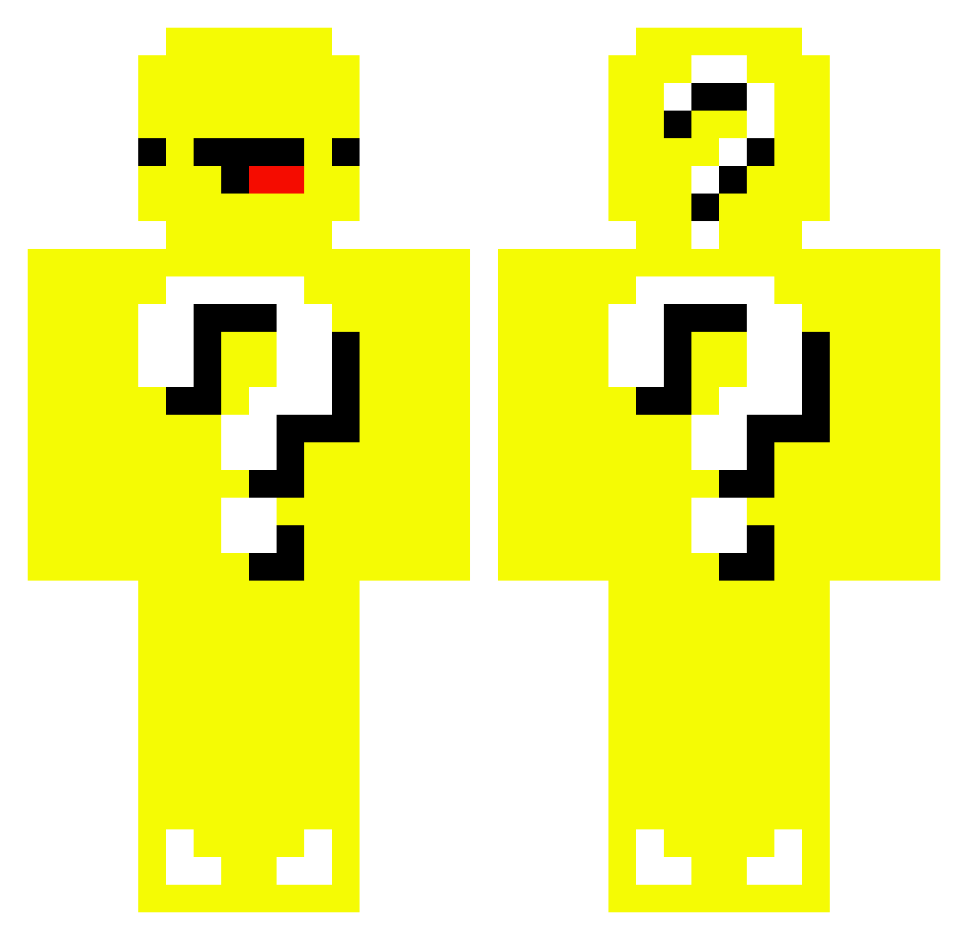 Kamyk3215104 Minecraft skin, front and back view