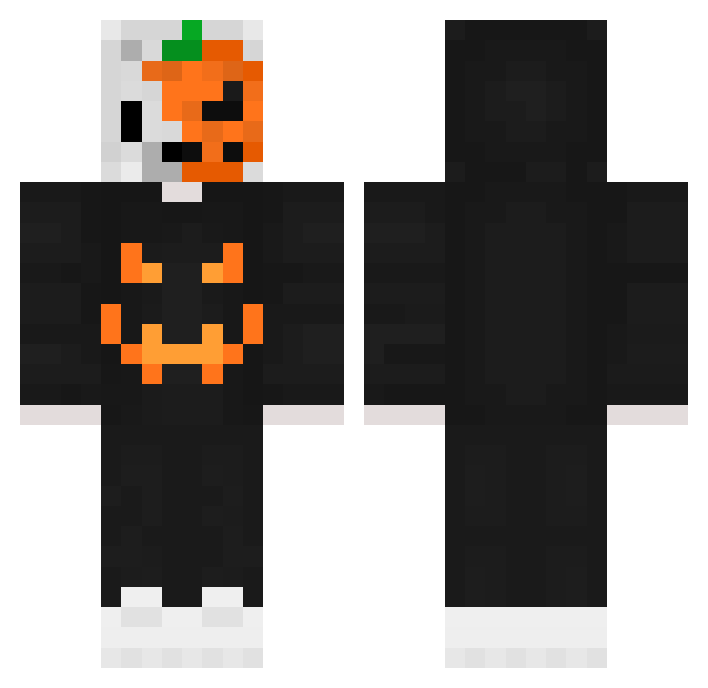 quura Minecraft skin, front and back view