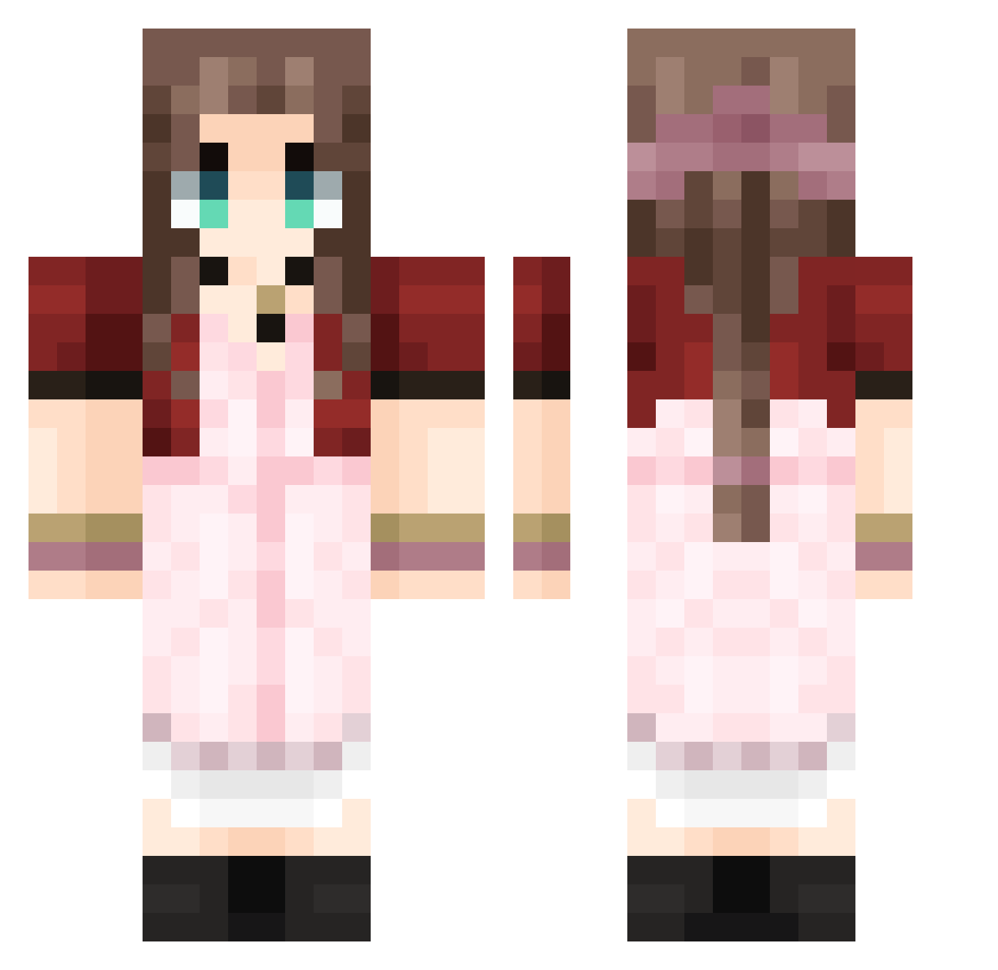 dartuks000 Minecraft skin, front and back view