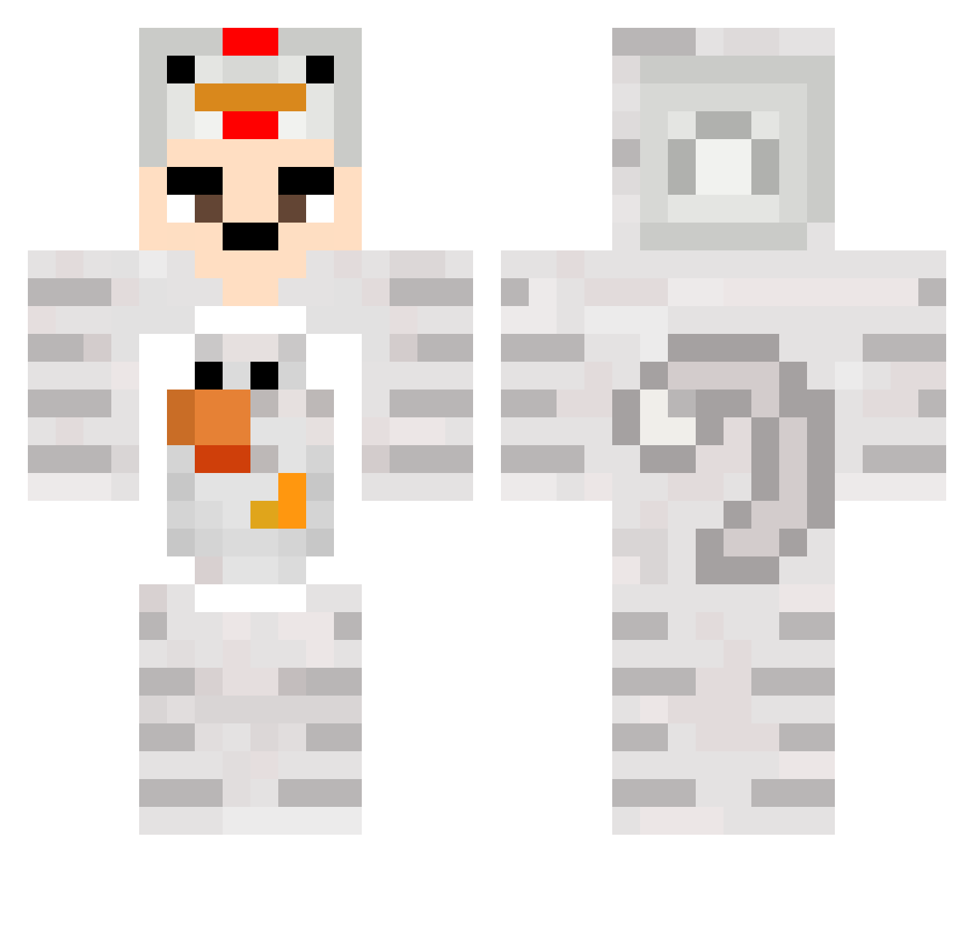 Its_ArciCL Minecraft skin, front and back view