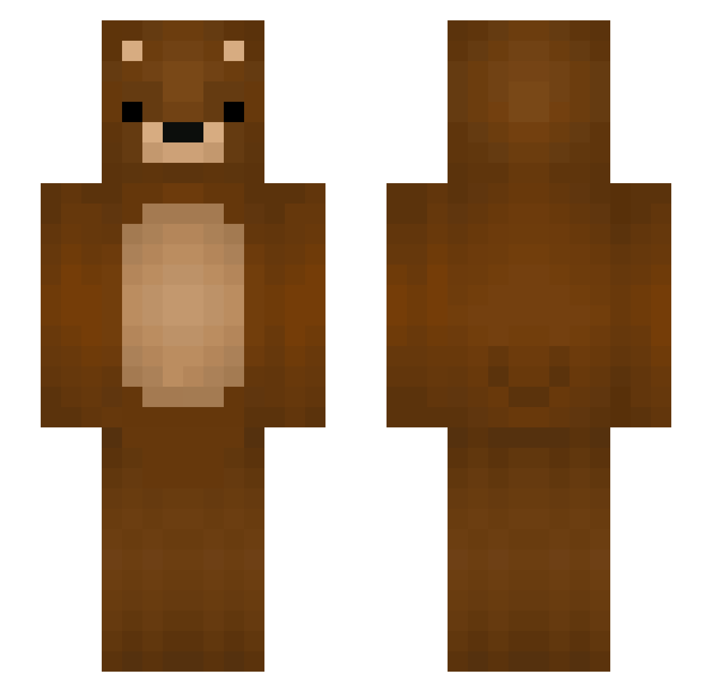 Juliet Minecraft skin, front and back view