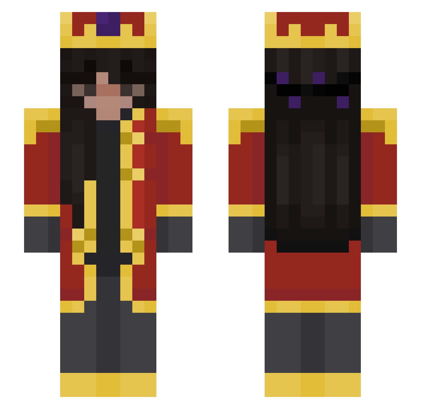 lovingtess Minecraft skin, front and back view