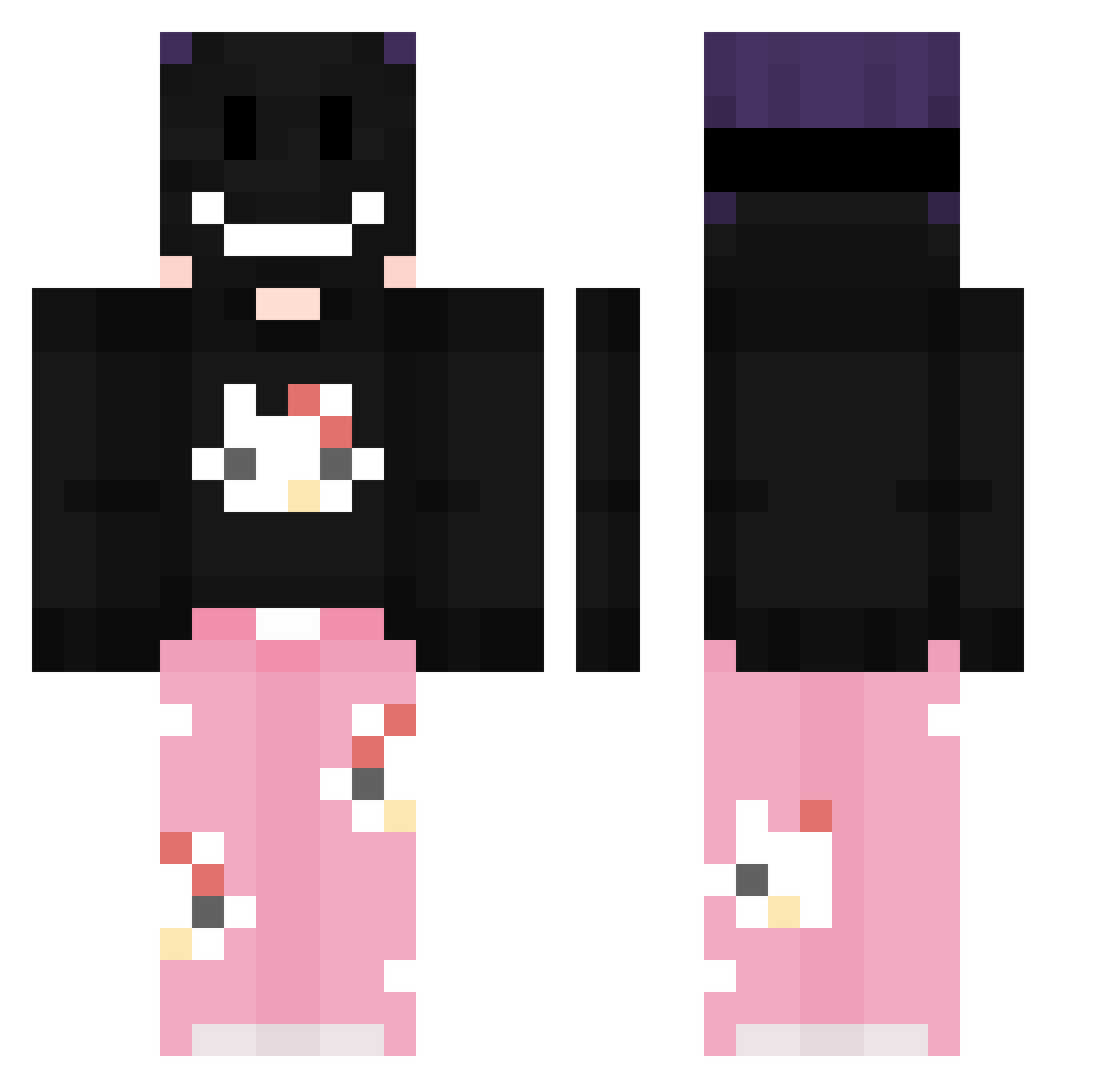Secoli_MN12365 Minecraft skin, front and back view