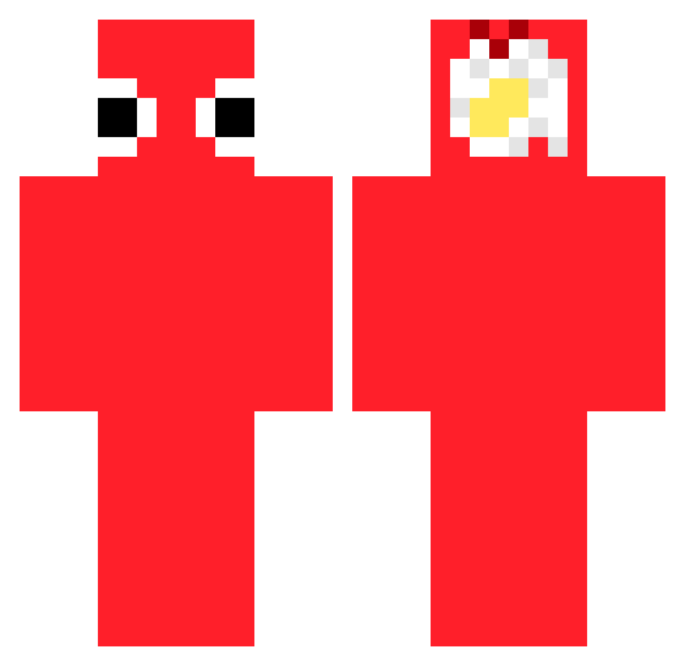 seddd_ Minecraft skin, front and back view