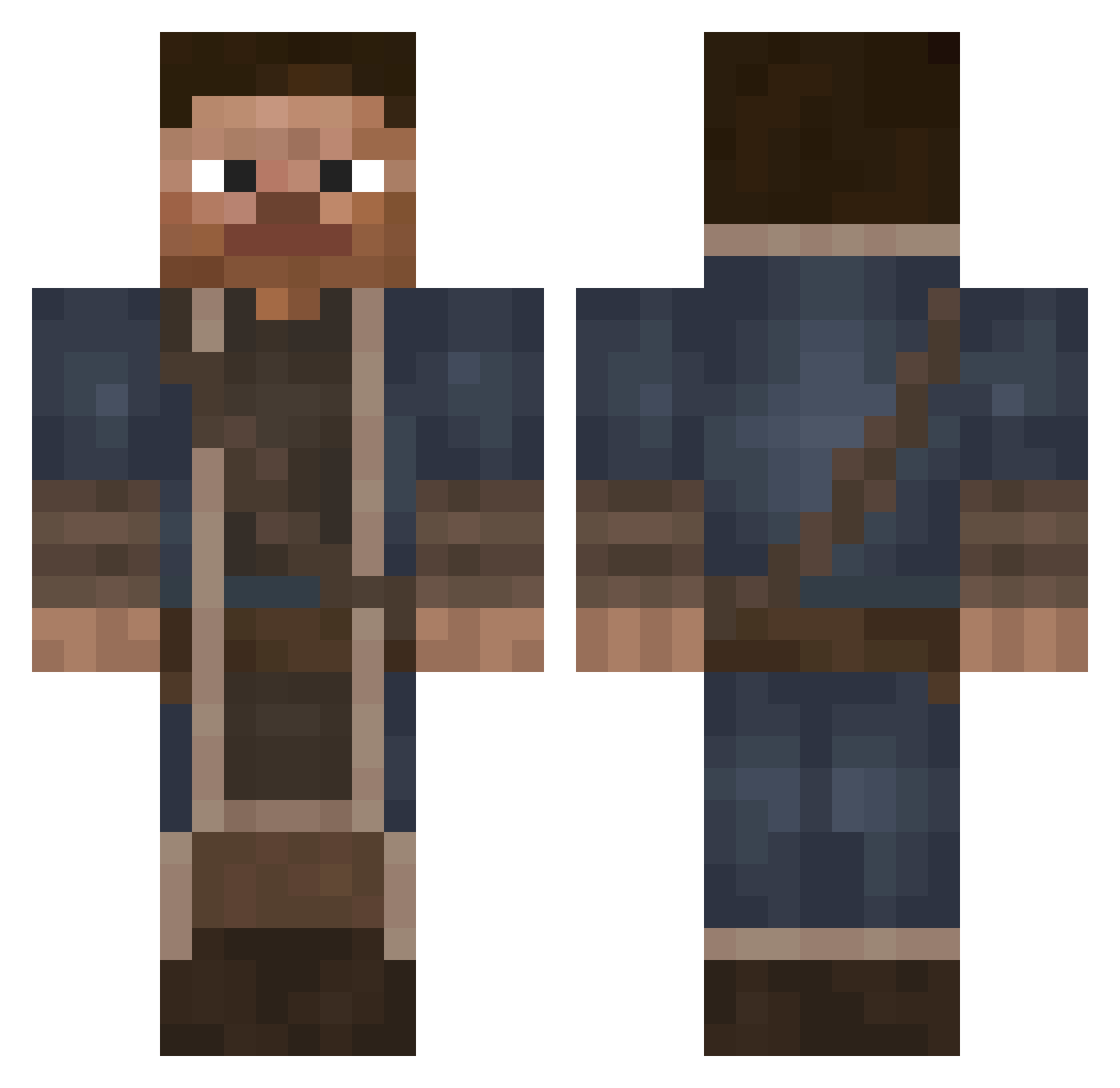 kacpi313 Minecraft skin, front and back view