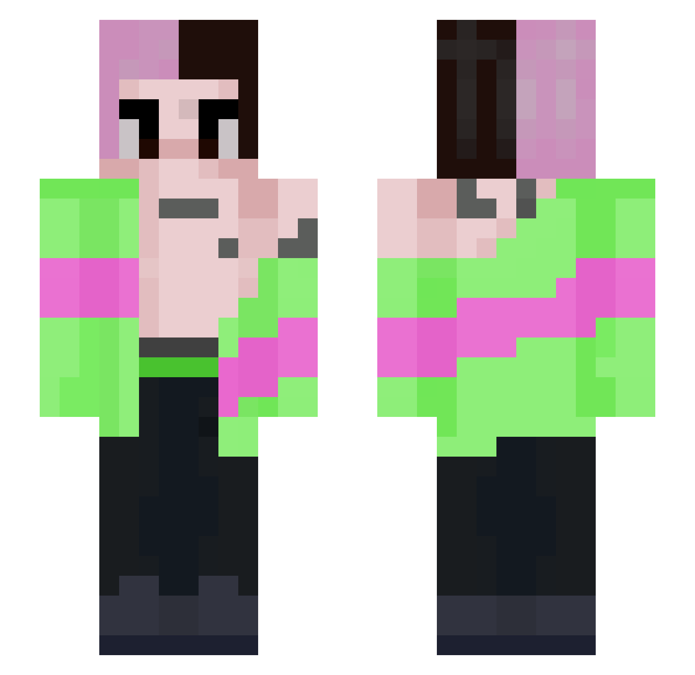 XX_XXX_XTOXJCXX Minecraft skin, front and back view