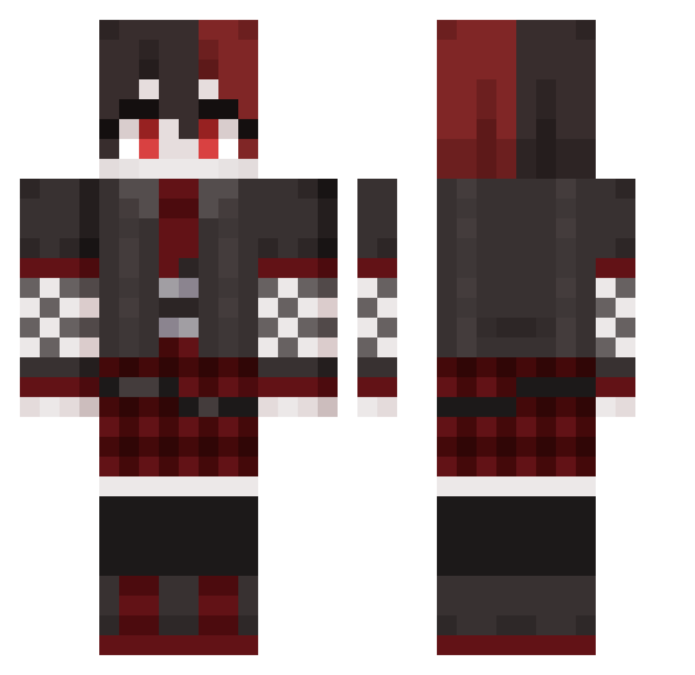sayngwyn Minecraft skin, front and back view