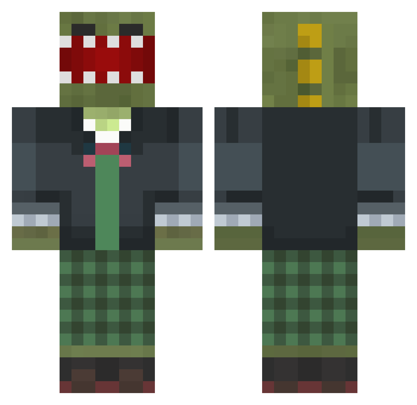 evenight_ Minecraft skin, front and back view