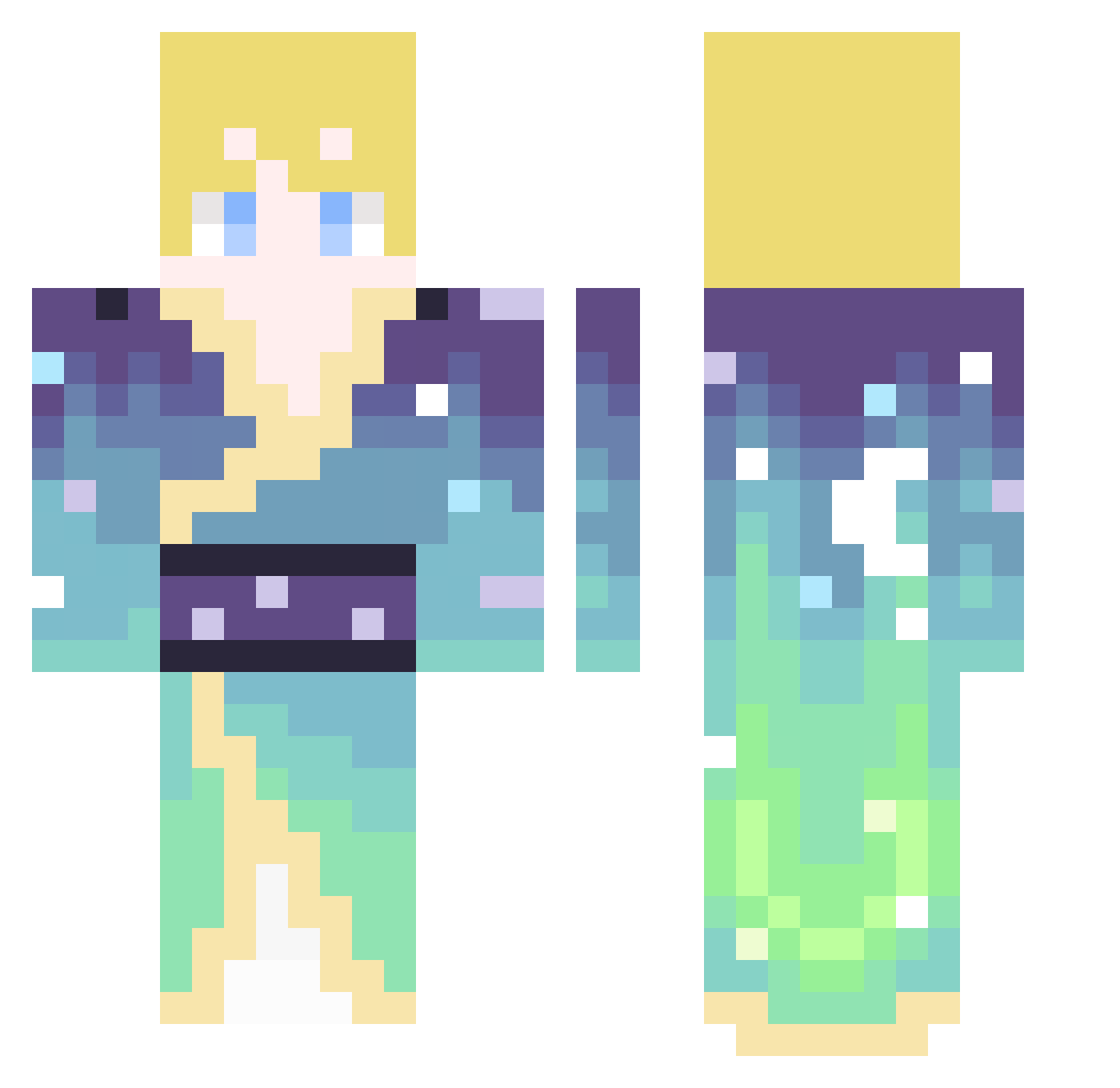 FrederikSing Minecraft skin, front and back view