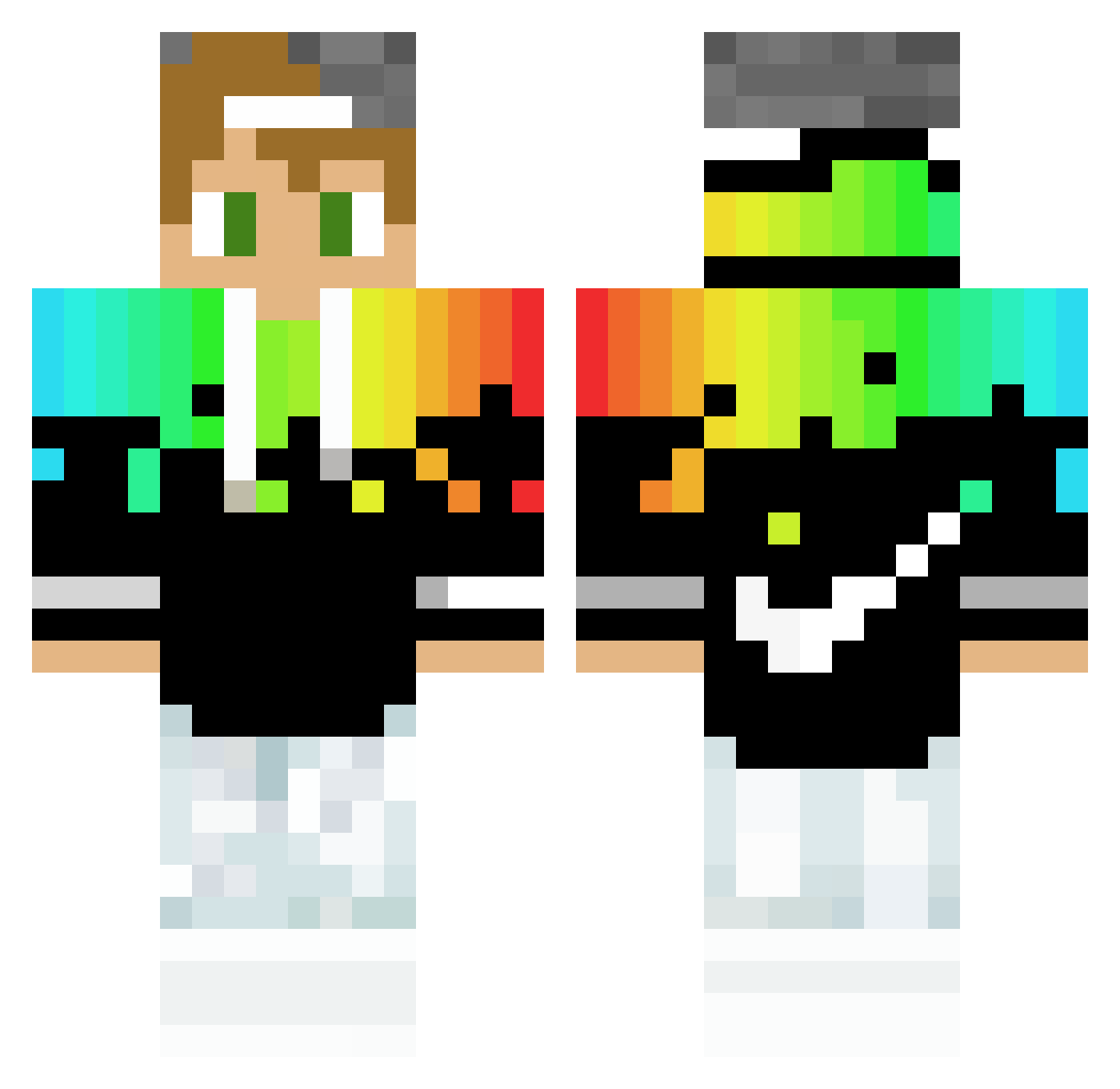 Stay_Legit Minecraft skin, front and back view