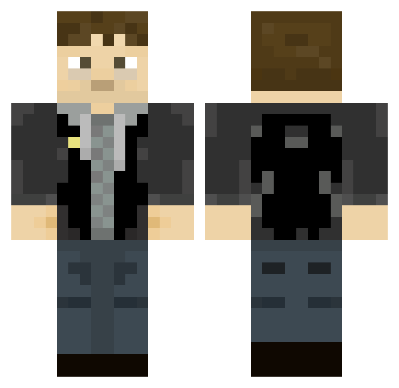 itismeTruth Minecraft skin, front and back view