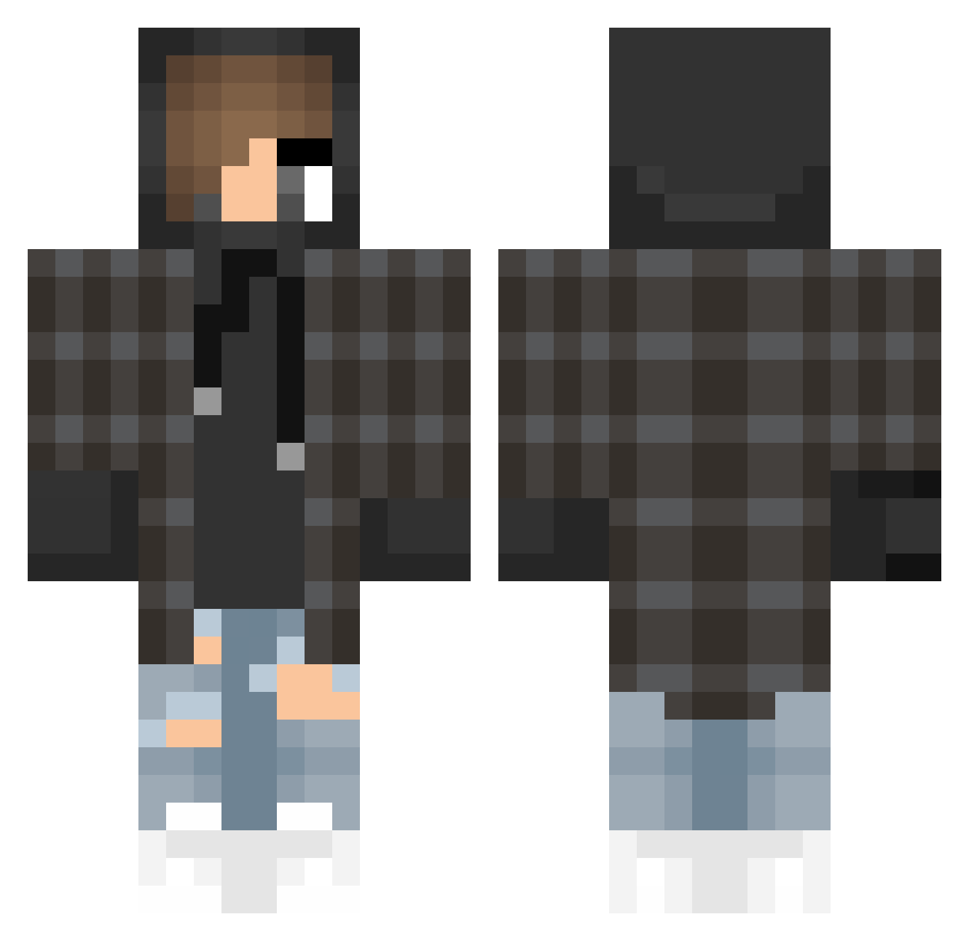 Rosewie_ Minecraft skin, front and back view