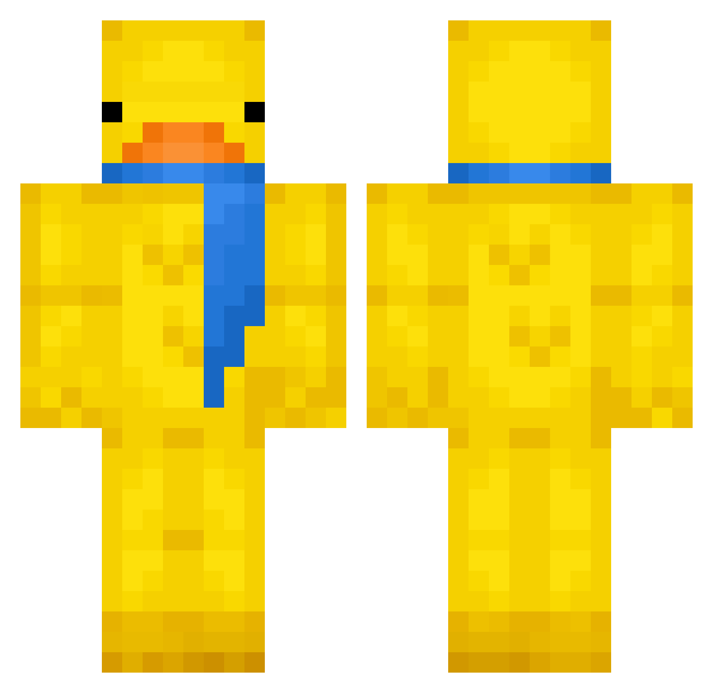 TINWINLIN Minecraft skin, front and back view