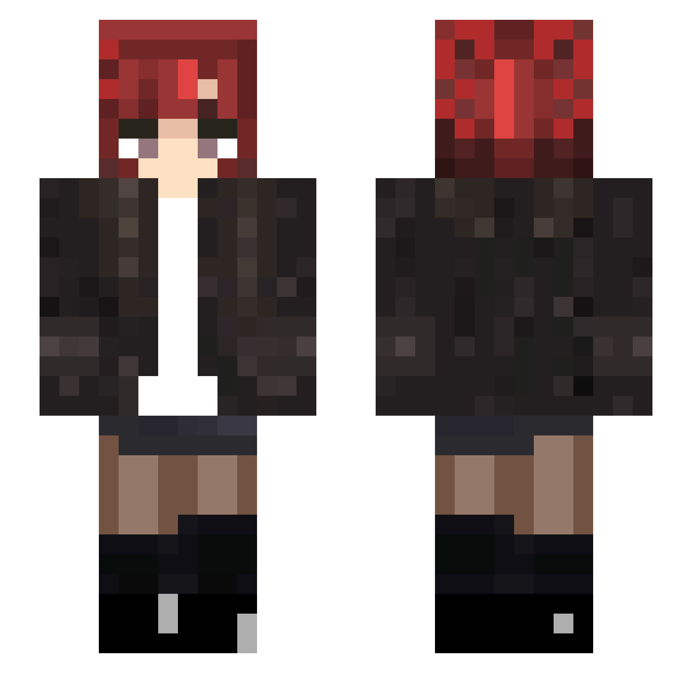 FutureZombie746 Minecraft skin, front and back view