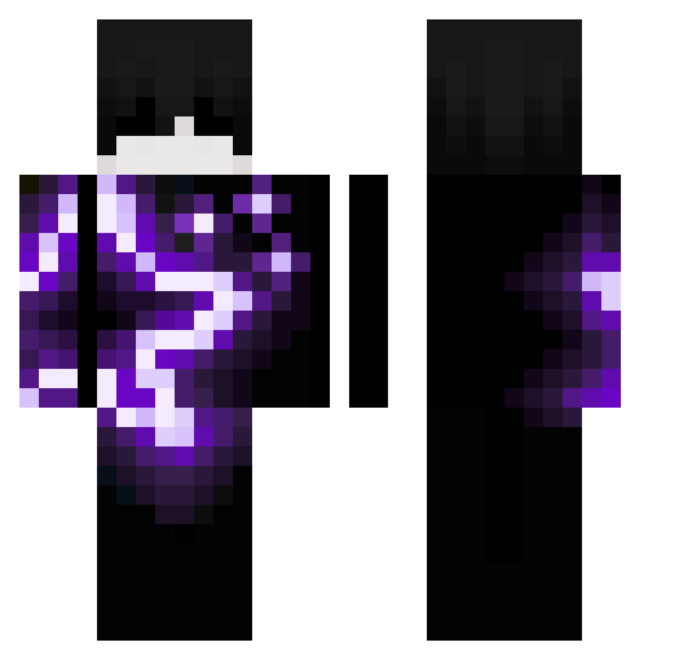 Thaumaturgic Minecraft skin, front and back view