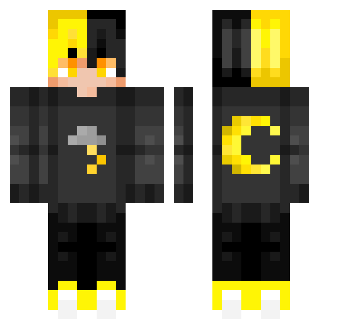 pierug0308 Minecraft skin, front and back view