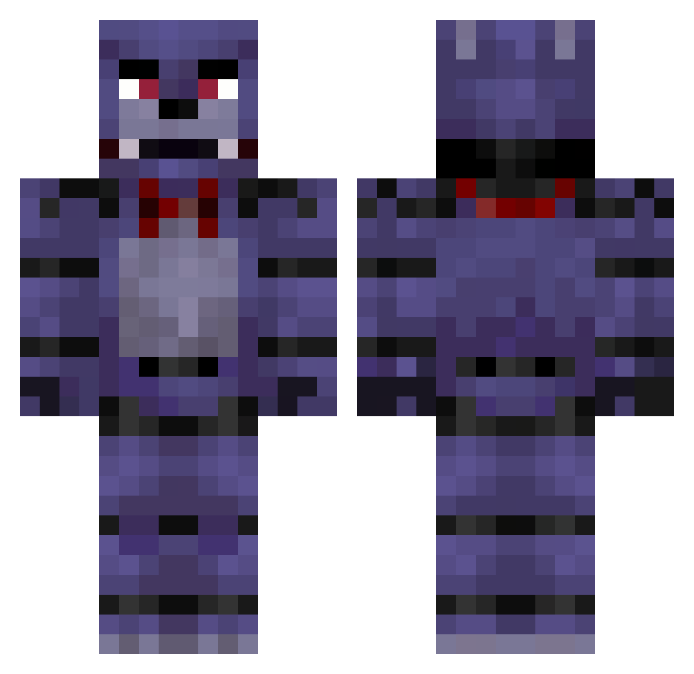 lboor3i Minecraft skin, front and back view