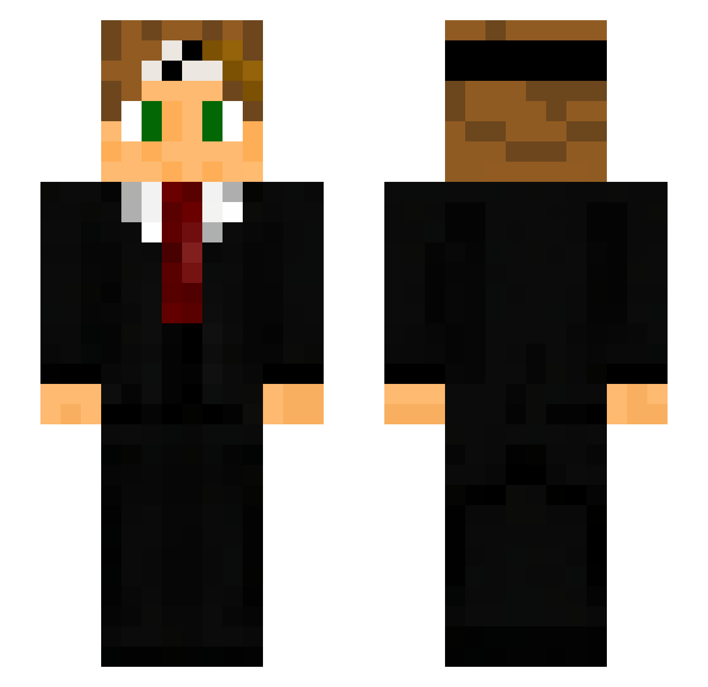 ProTom_ Minecraft skin, front and back view