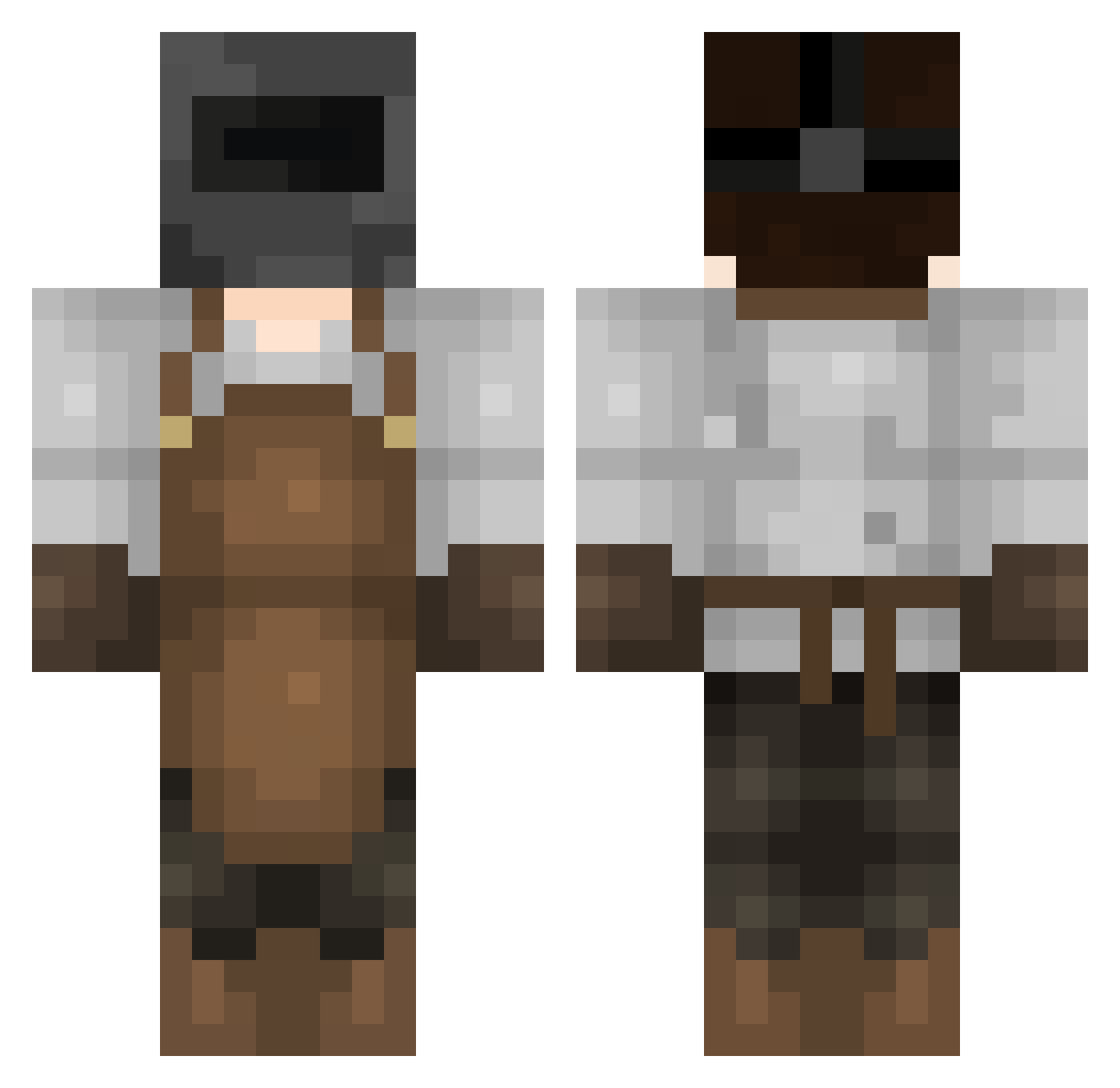 Savatore Minecraft skin, front and back view