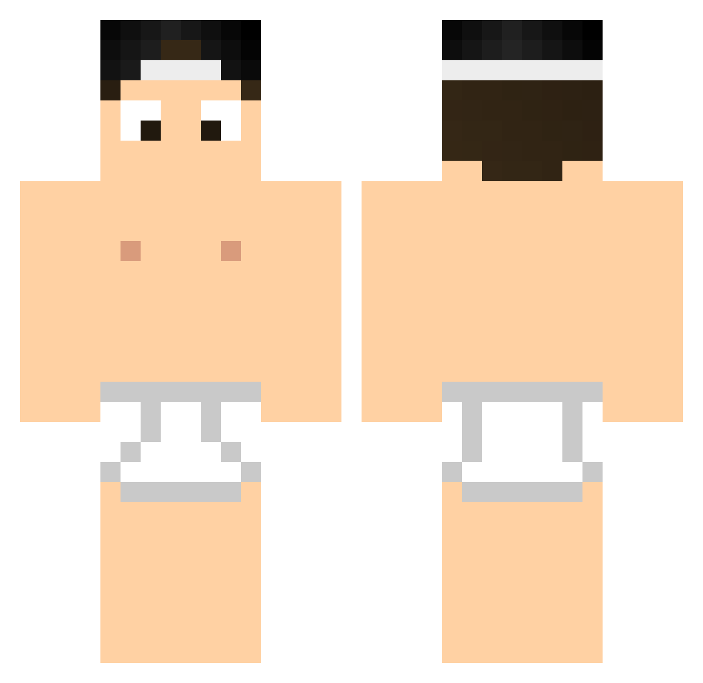 Vinicius_BR17 Minecraft skin, front and back view