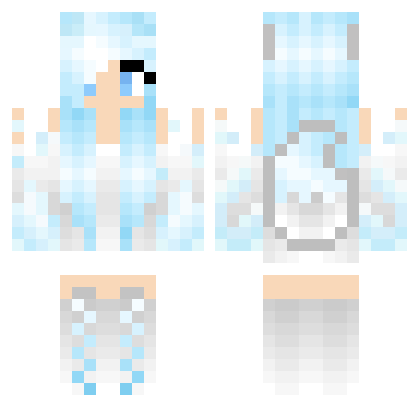 ownage10_1 Minecraft skin, front and back view