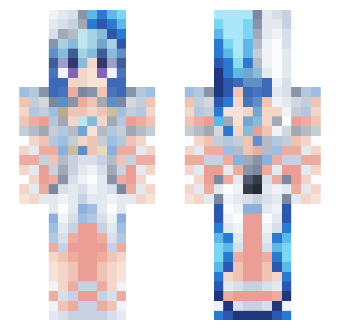 bruh6398haha Minecraft skin, front and back view