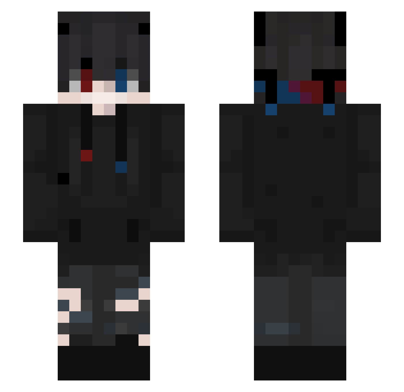 Daiki_ENDer Minecraft skin, front and back view