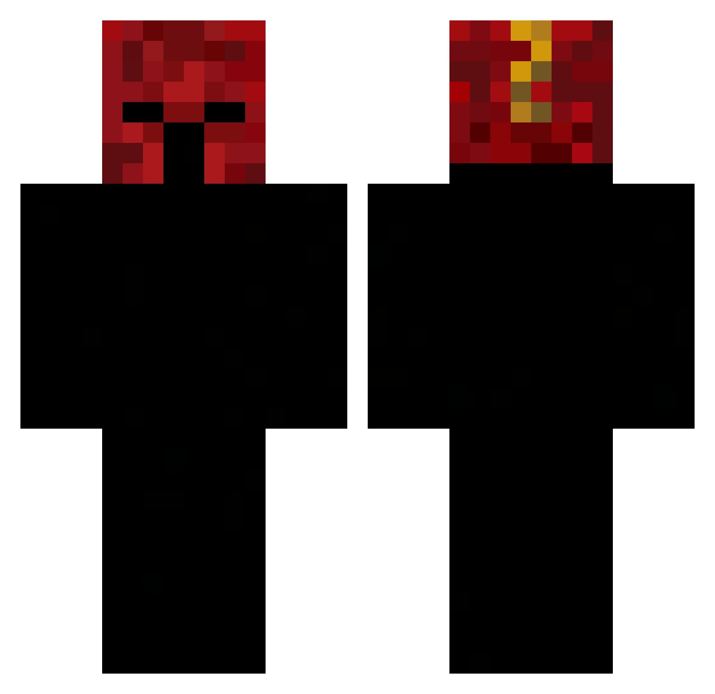 DIBBYM Minecraft skin, front and back view