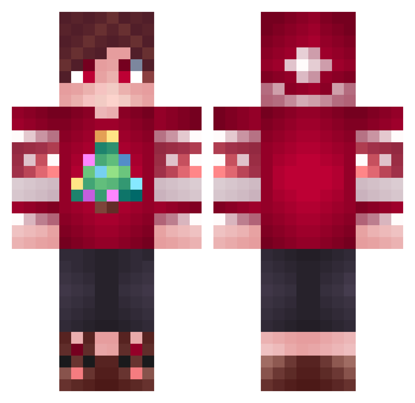_TheDeni_ Minecraft skin, front and back view