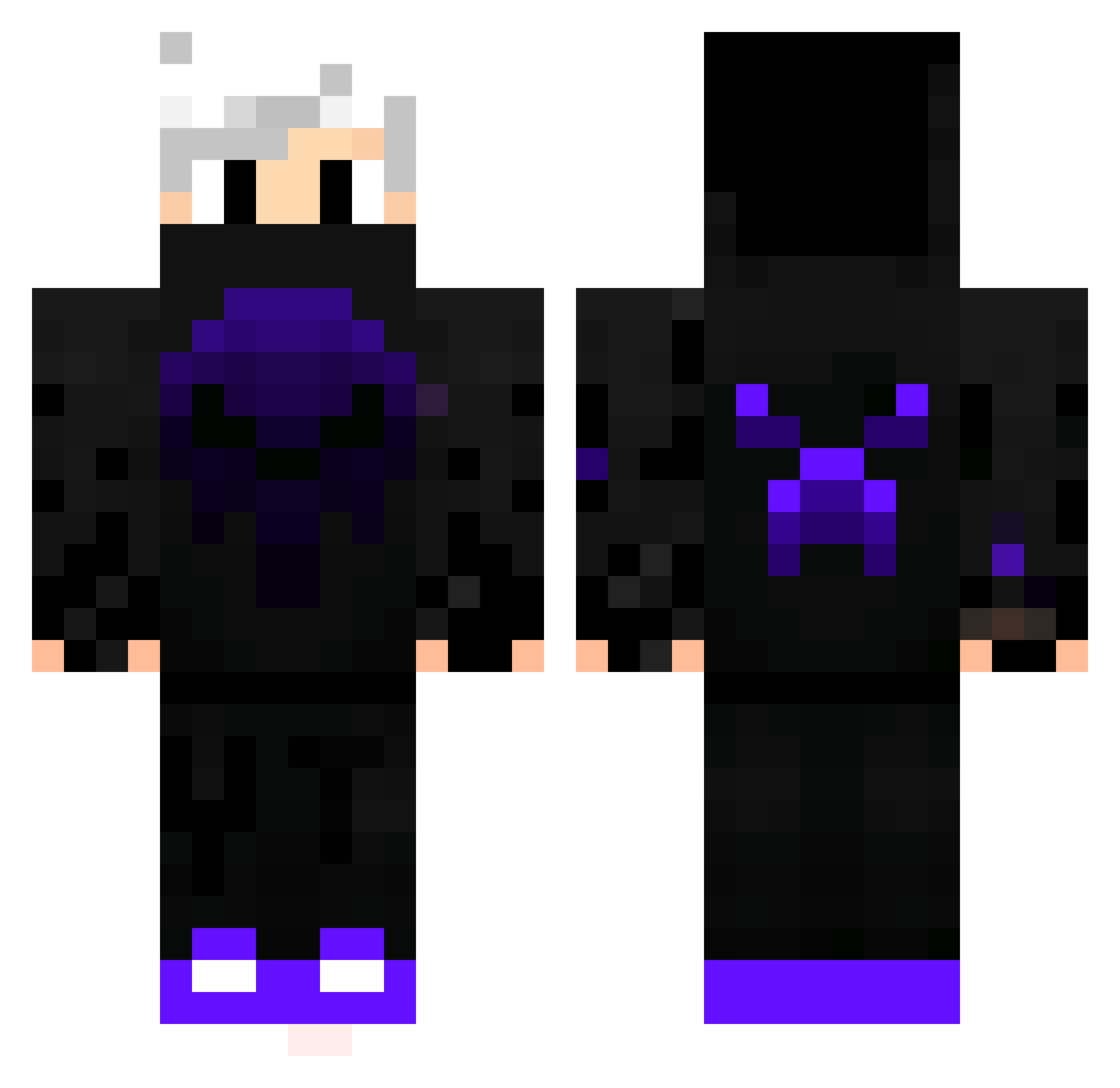 ROYALMEEV Minecraft skin, front and back view