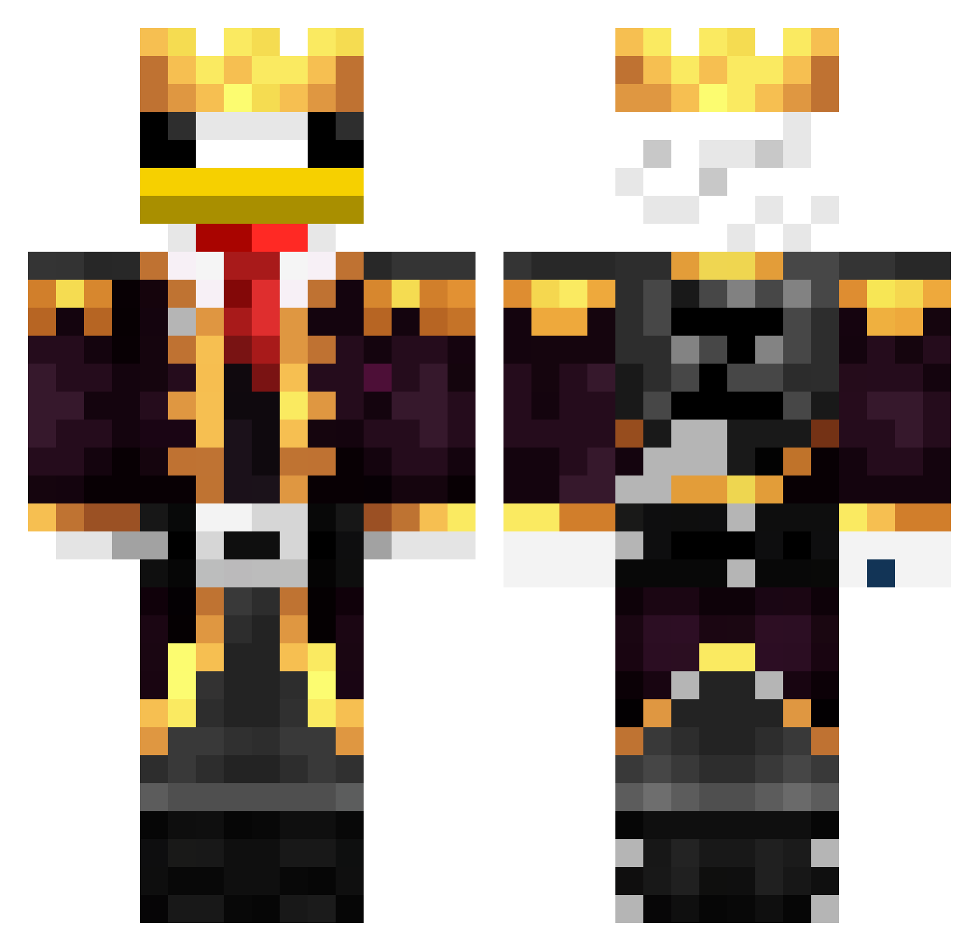 xX_3pic_Gam3r_Xx Minecraft skin, front and back view