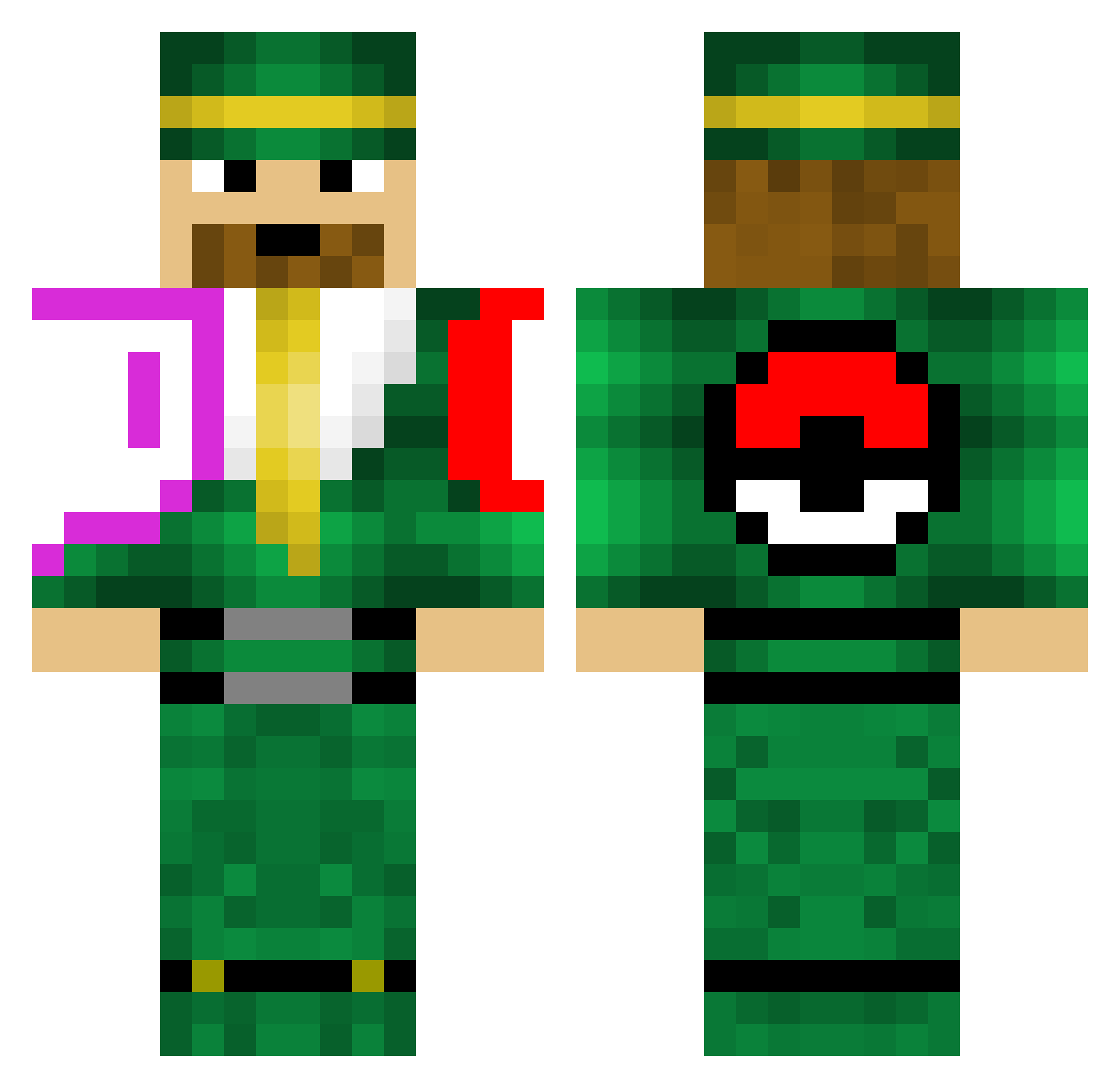 titoelectro Minecraft skin, front and back view