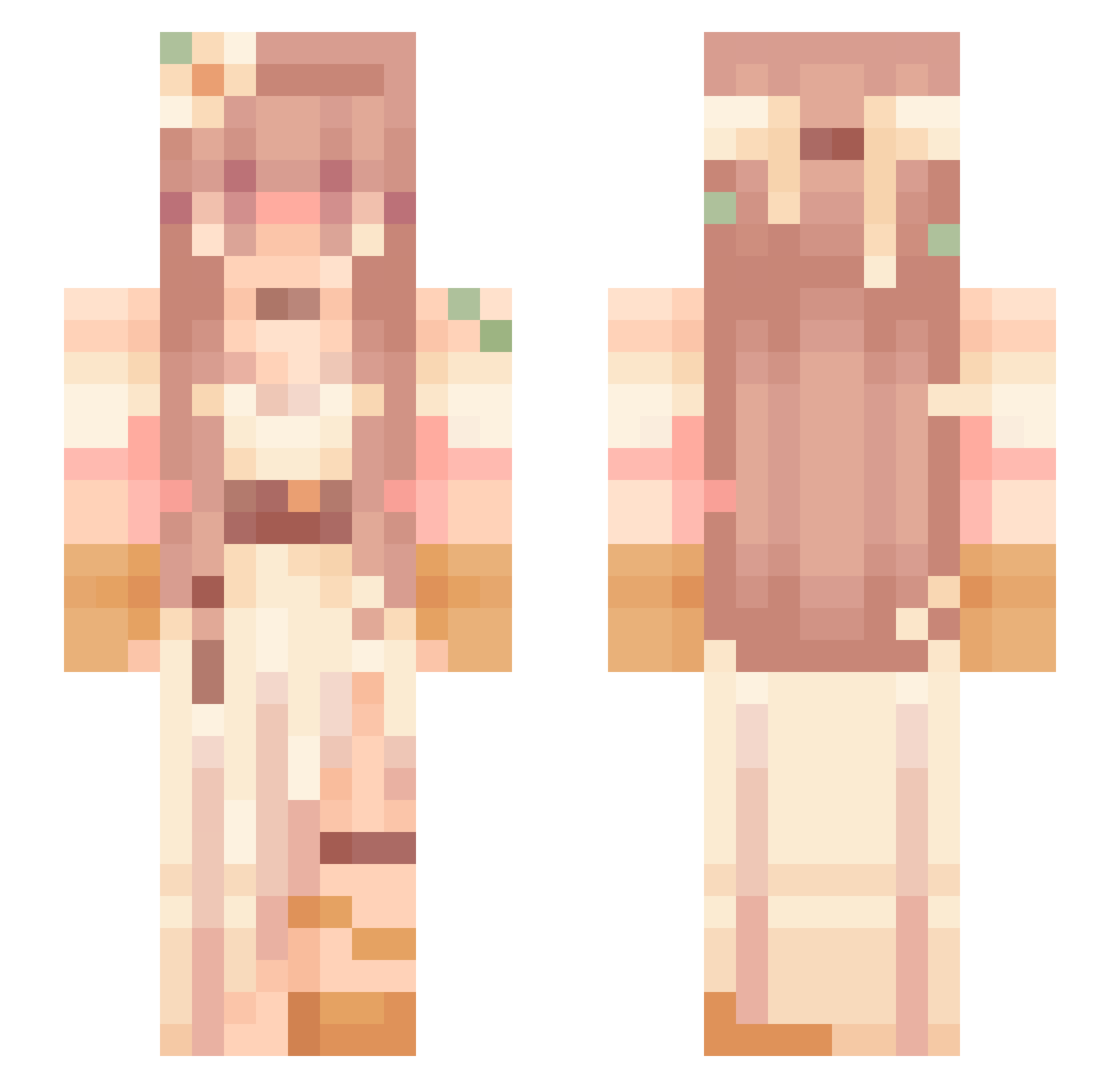 RoyalDark_ Minecraft skin, front and back view