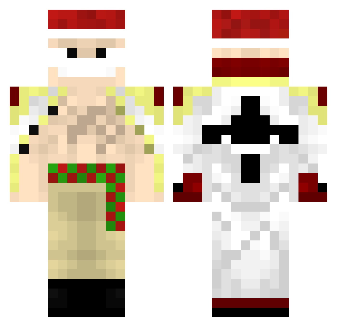 Julien083 Minecraft skin, front and back view