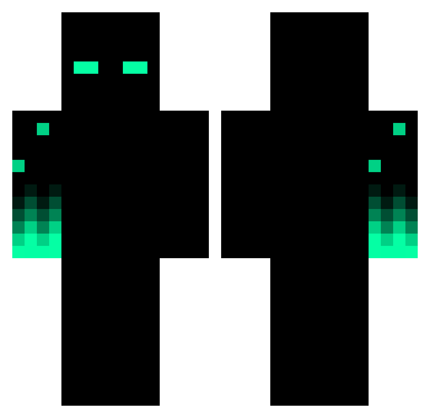 SeidoTakizawa Minecraft skin, front and back view