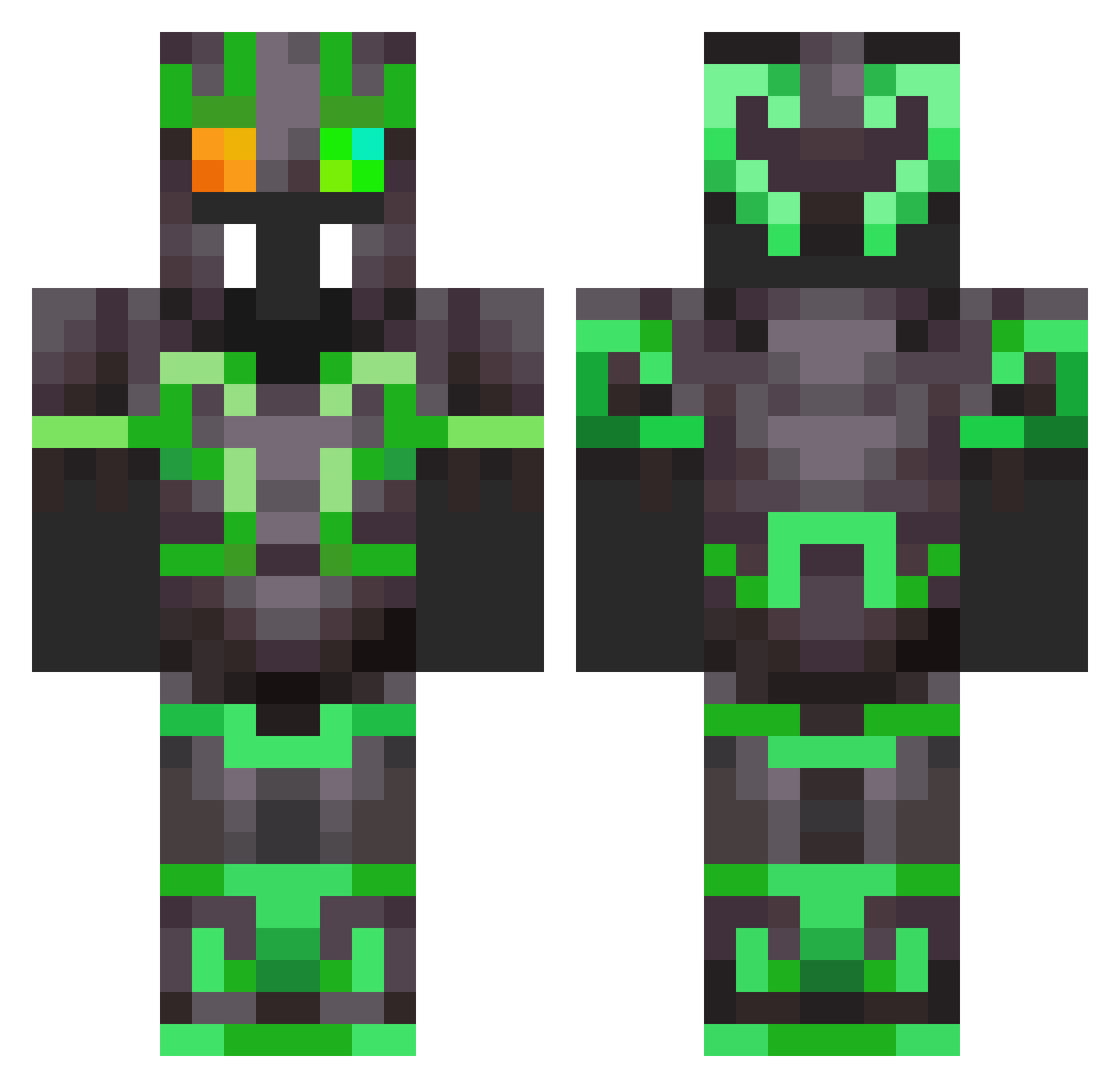 ImTheDirector Minecraft skin, front and back view
