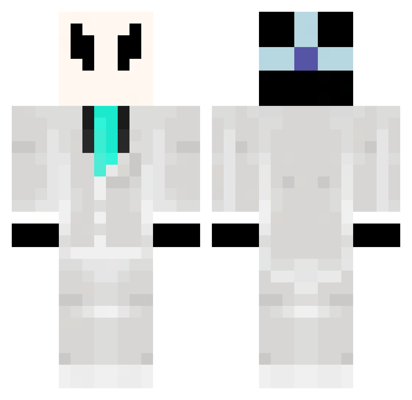 ReversedPolariti Minecraft skin, front and back view