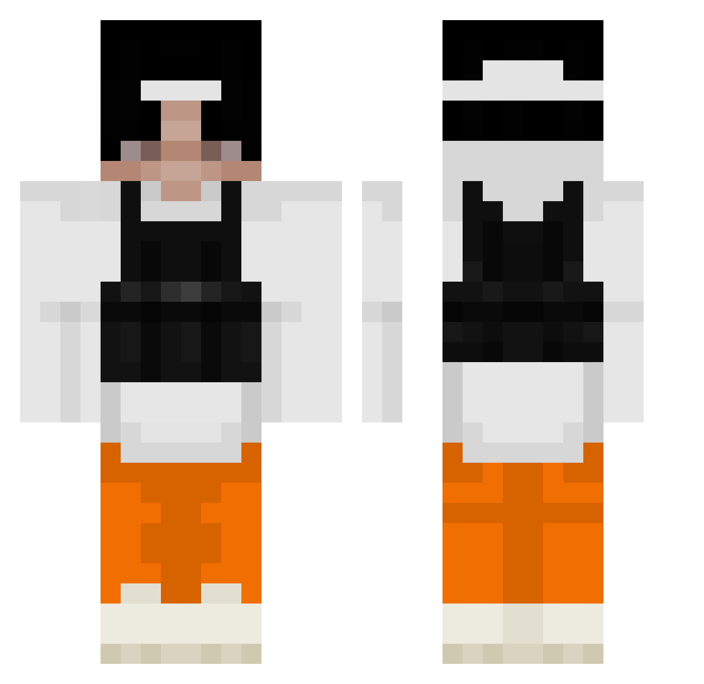 Im_qutox Minecraft skin, front and back view