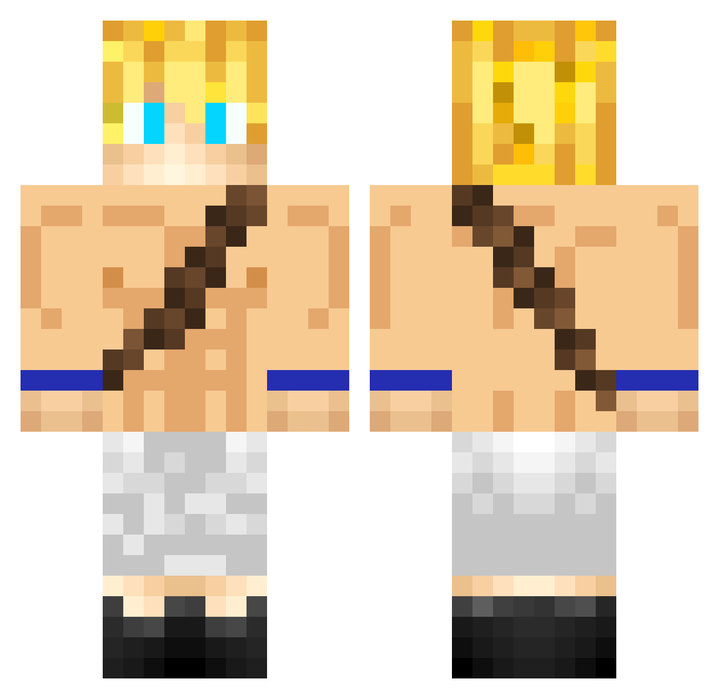 Levis_Player Minecraft skin, front and back view
