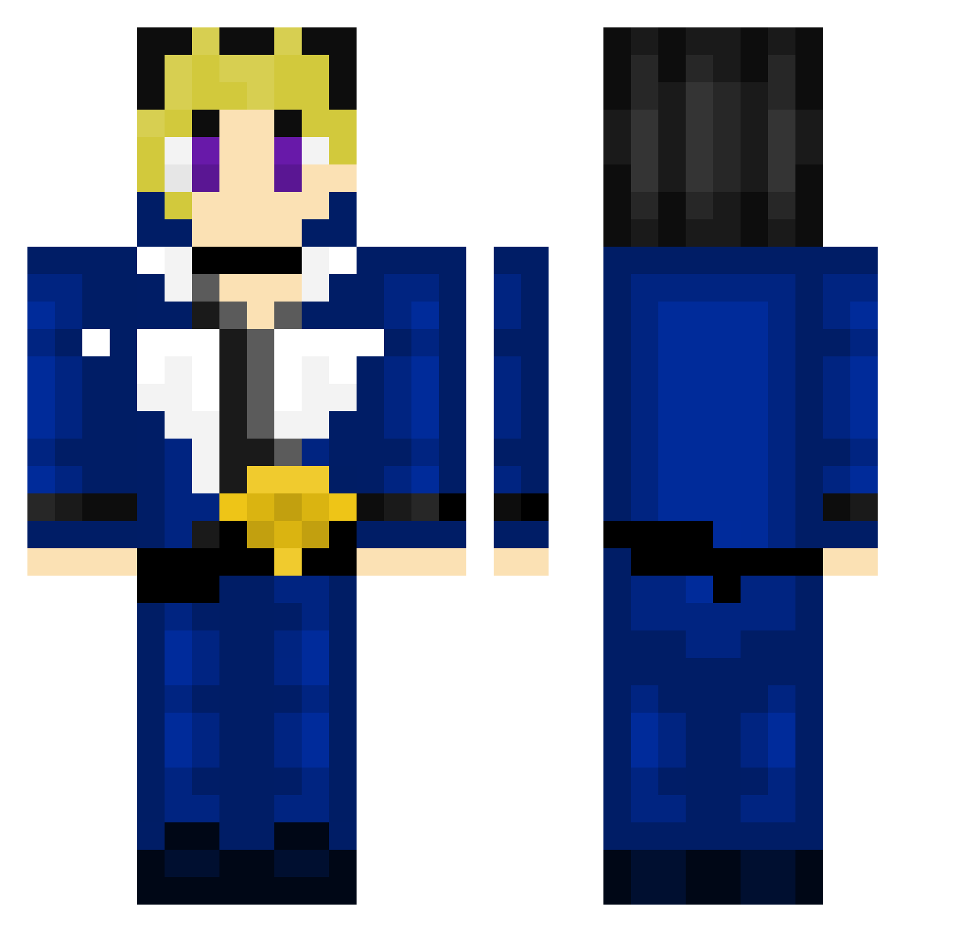 FairyNuke Minecraft skin, front and back view