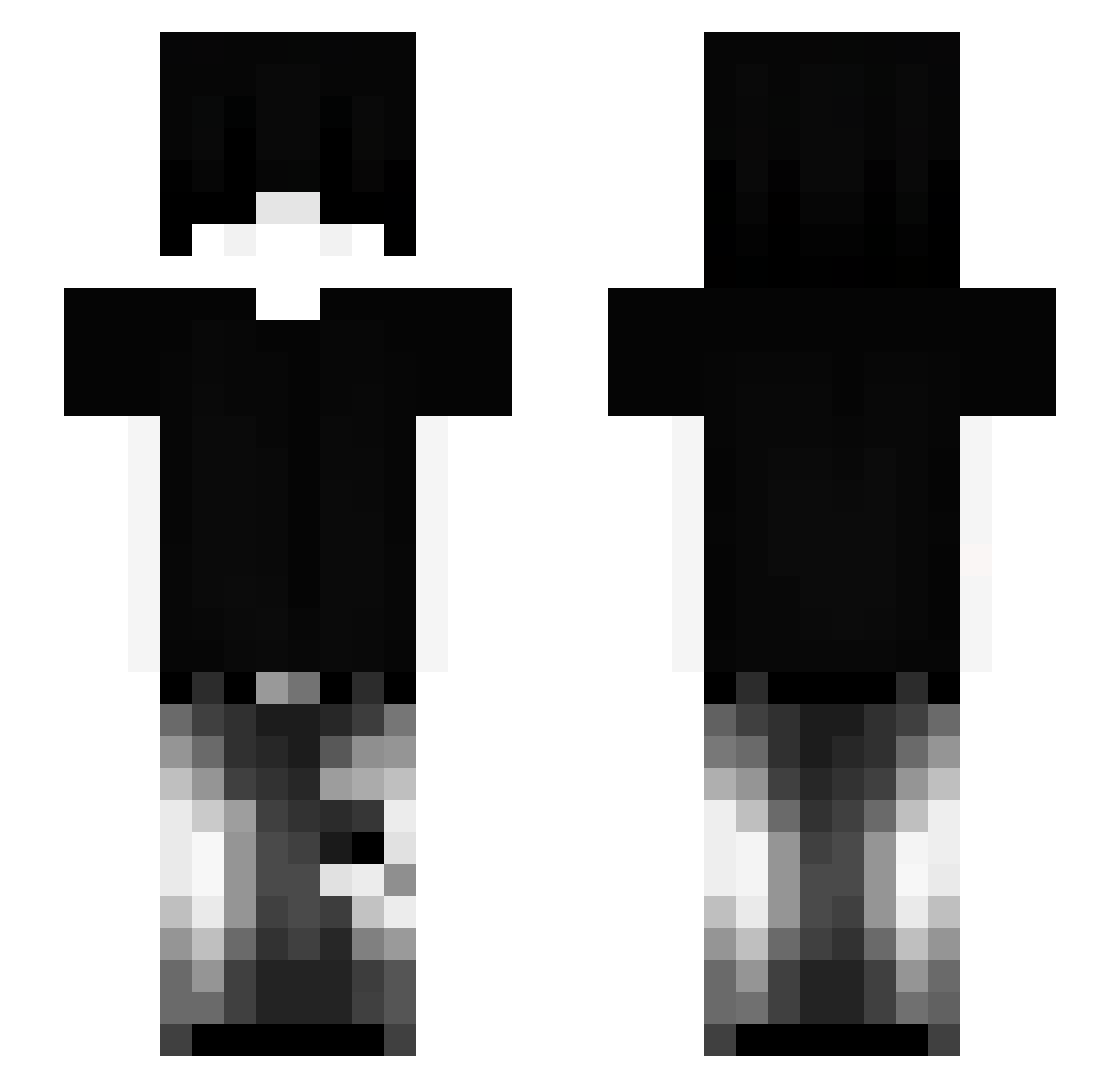 plikpdf Minecraft skin, front and back view