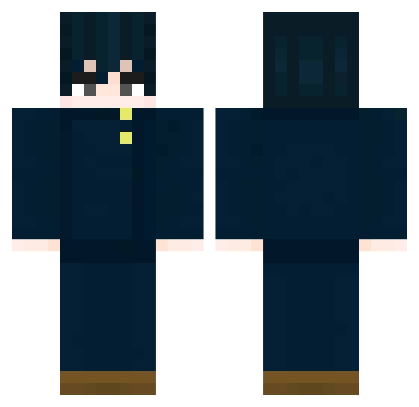 superblocker1234 Minecraft skin, front and back view