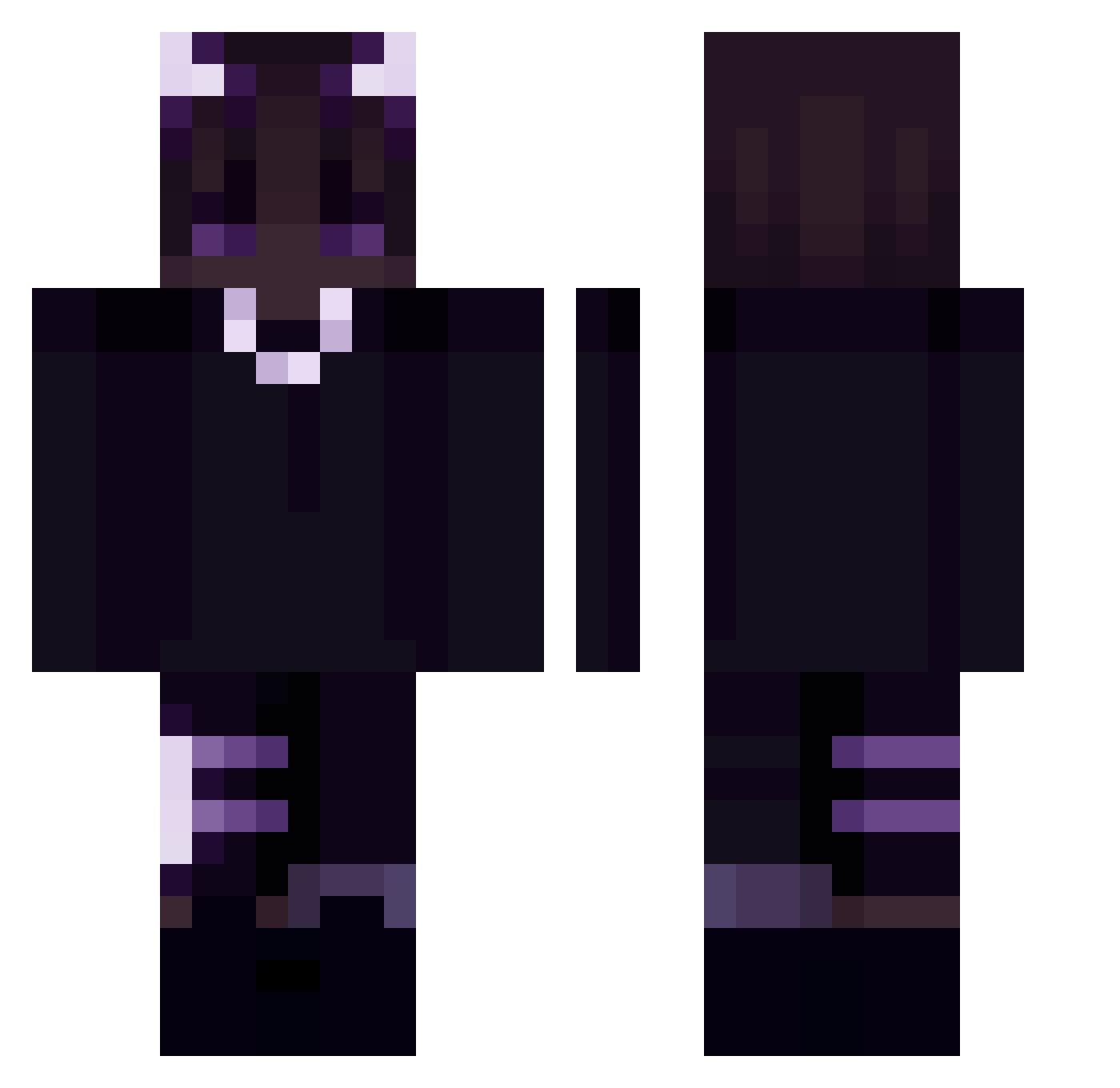 smile_geo737 Minecraft skin, front and back view