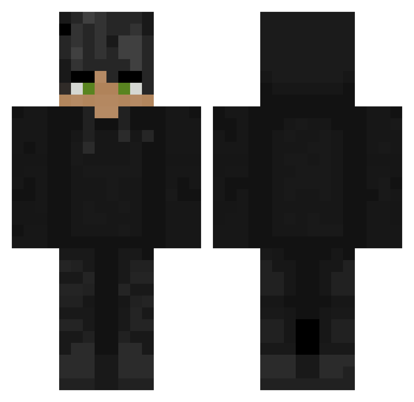 SwagL0rd360 Minecraft skin, front and back view
