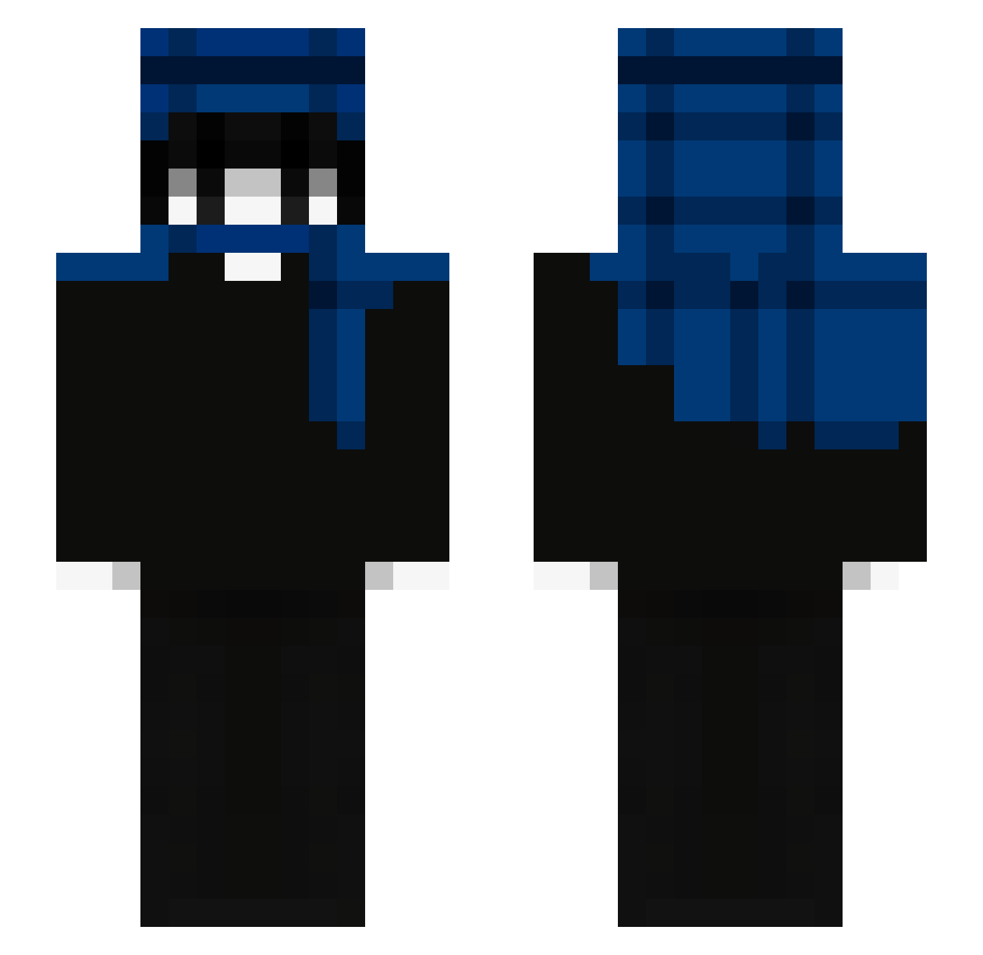 BlastingTea2782 Minecraft skin, front and back view