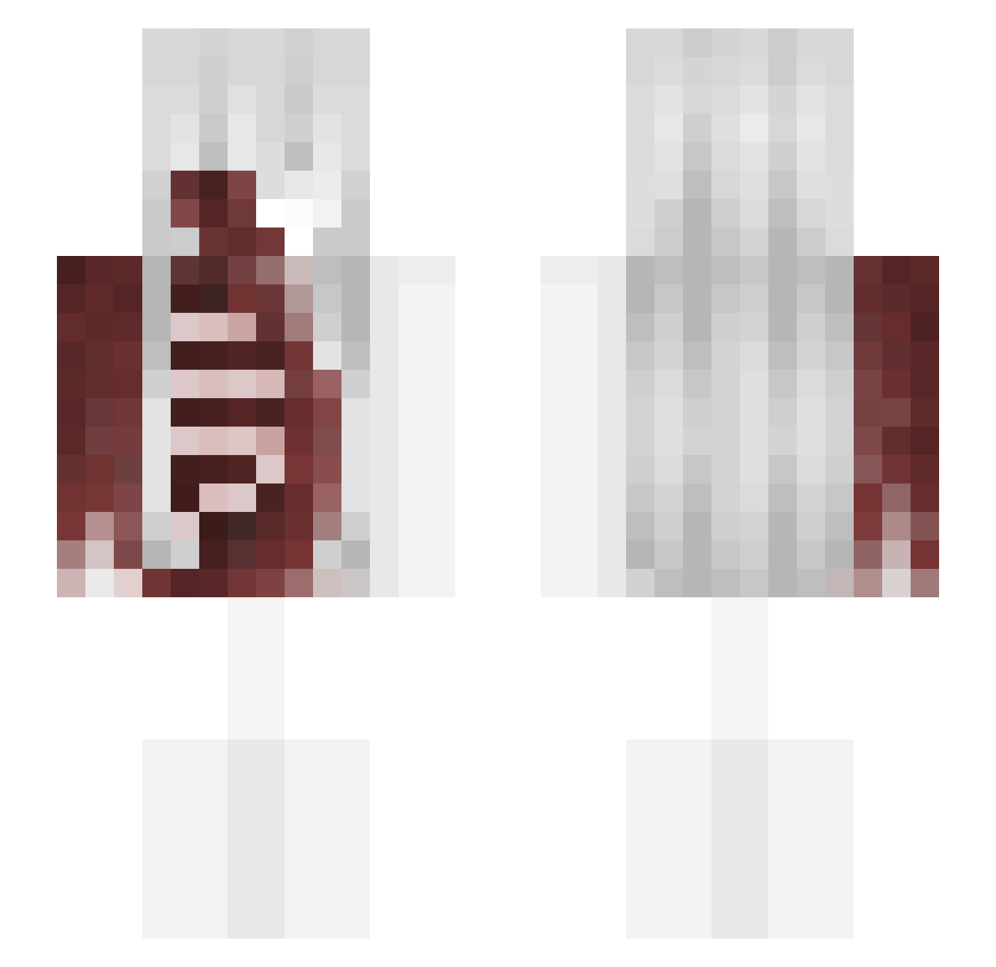 DCdeTz17z Minecraft skin, front and back view